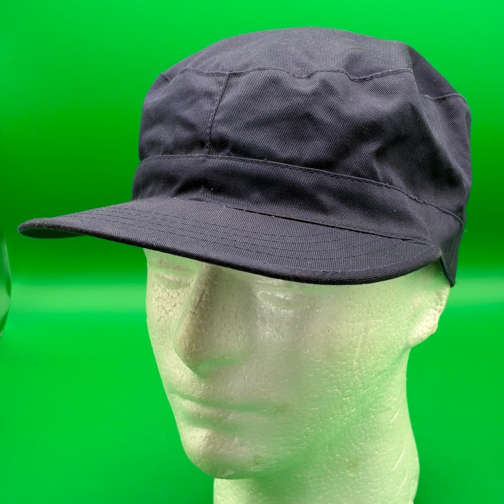 Combat Fatigue Patrol Cap 7 1/4 Navy Blue GI Military Style Cotton Blend OCP Hat